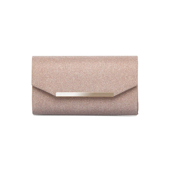 Clutch oro rosa con glitter da donna Lora Ferres, Borse e accessori Donna, SKU b514000332, Immagine 0